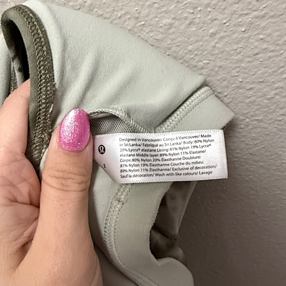 Lululemon Align Tank Top Diamond Dye Olive Green Tank - Picture 4 of 11